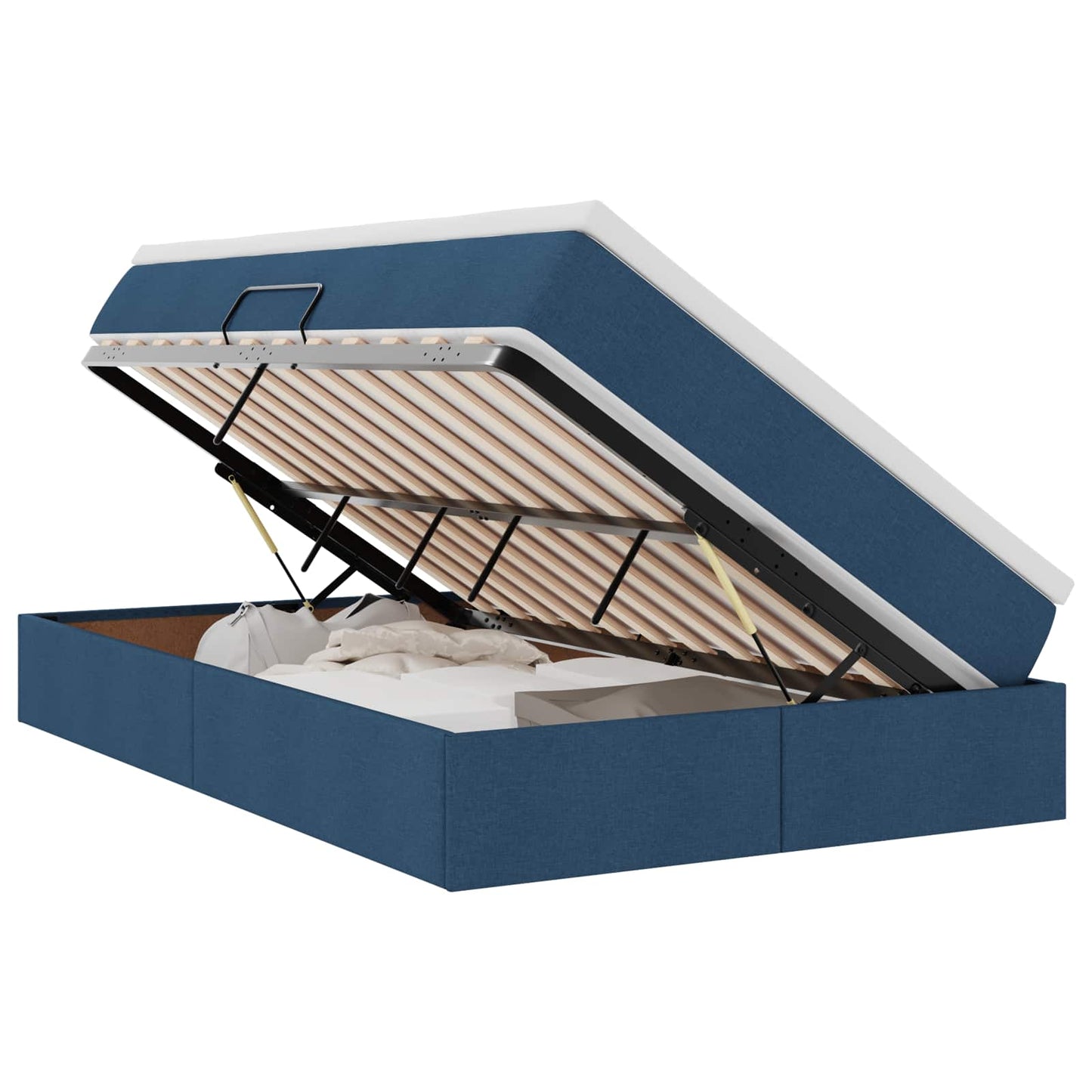 Opslag bed met matras met matras Blauw 120 x 190 cm Polyester