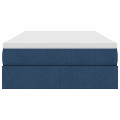Opslag bed met matras met matras Blauw 120 x 190 cm Polyester