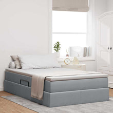 Opbergbed met matras Lichtgrijs 120 x 200 cm Polyester