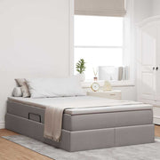 Opbergbed 120x200 cm taupe met matras polyester