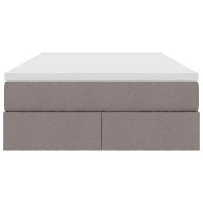 Opbergbed met matras met matras Taupe 120 x 200 cm Polyester