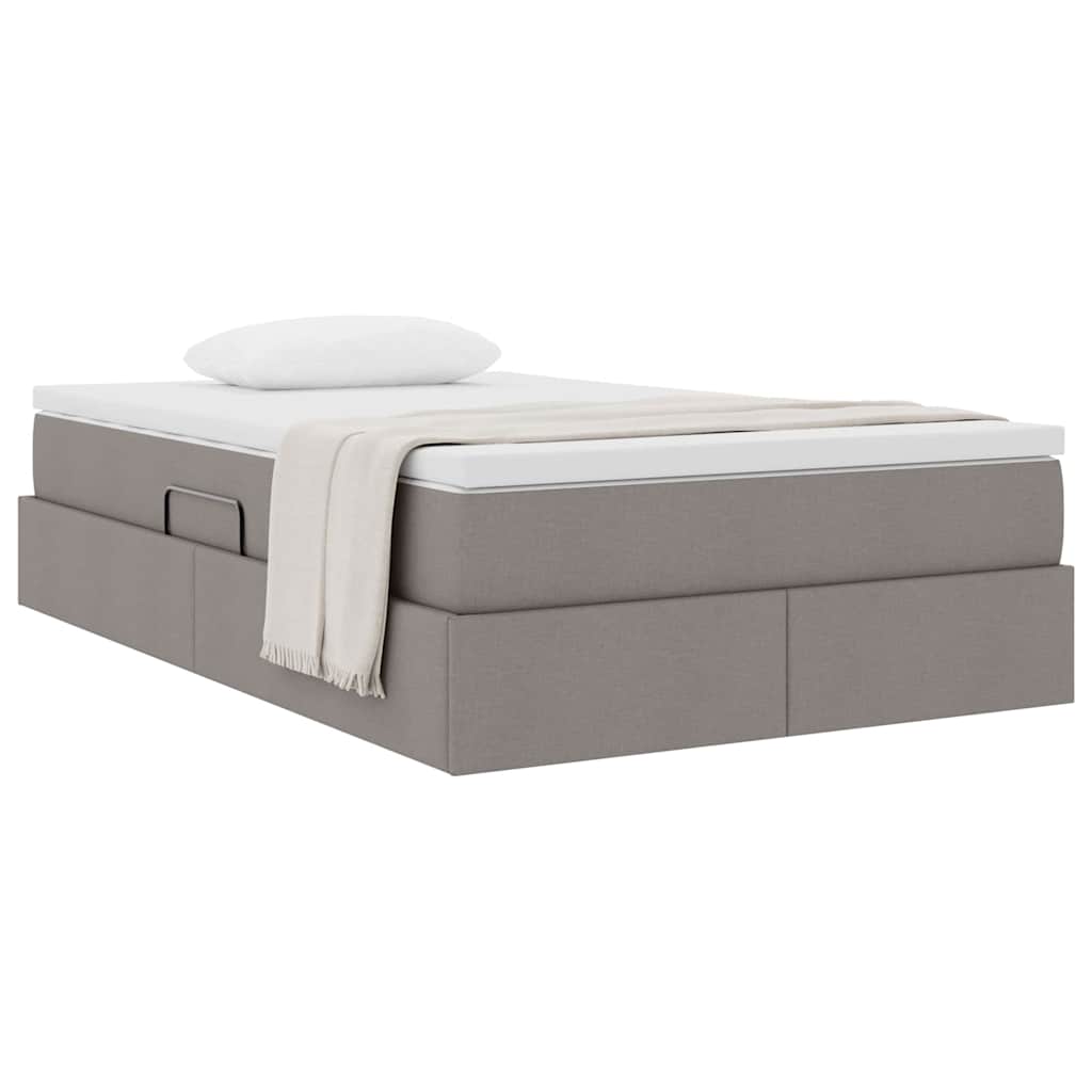 Opbergbed met matras met matras Taupe 120 x 200 cm Polyester