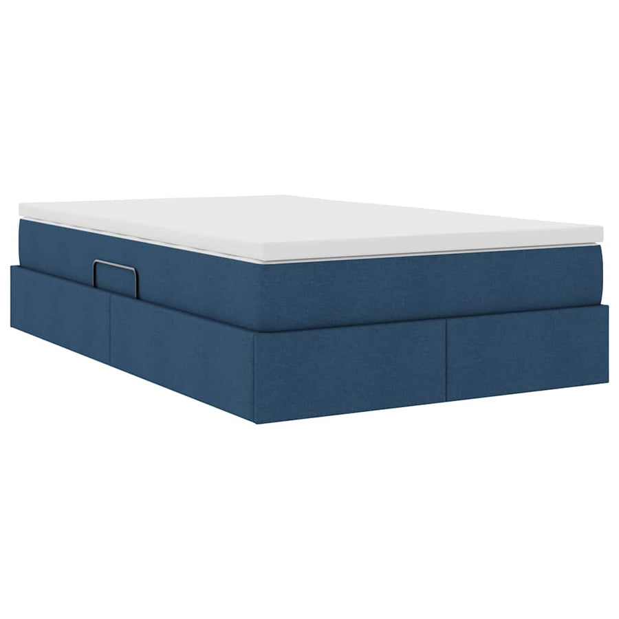 Opbergbed met matras met matras Blauw 120 x 200 cm Polyester