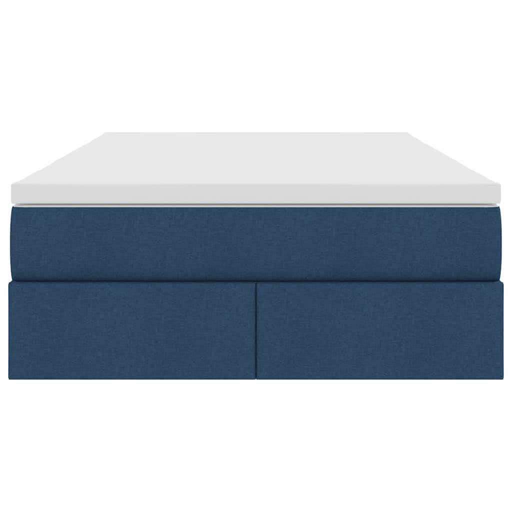 Opbergbed met matras met matras Blauw 120 x 200 cm Polyester
