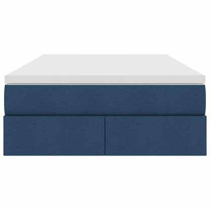 Opbergbed met matras met matras Blauw 120 x 200 cm Polyester