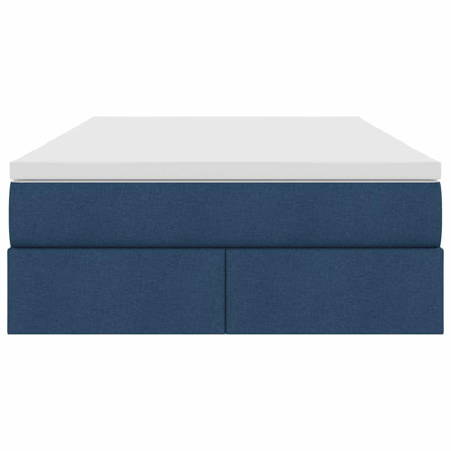 Opbergbed met matras met matras Blauw 120 x 200 cm Polyester