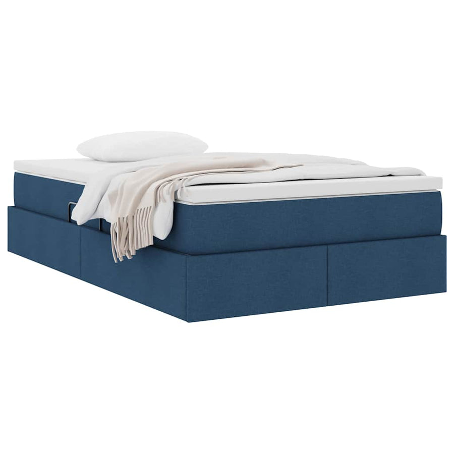 Opbergbed met matras met matras Blauw 120 x 200 cm Polyester