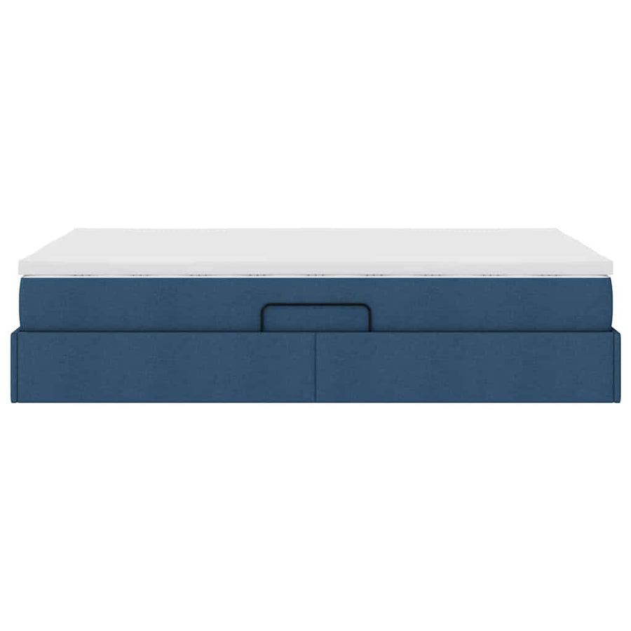 Opbergbed met matras met matras Blauw 120 x 200 cm Polyester