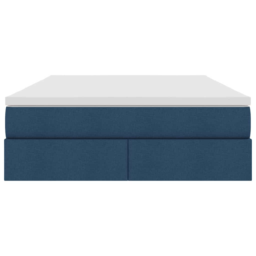 Opbergbed met matras met matras Blauw 140 x 190 cm Polyester