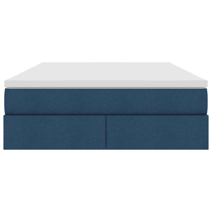 Opbergbed met matras met matras Blauw 140 x 200 cm Polyester