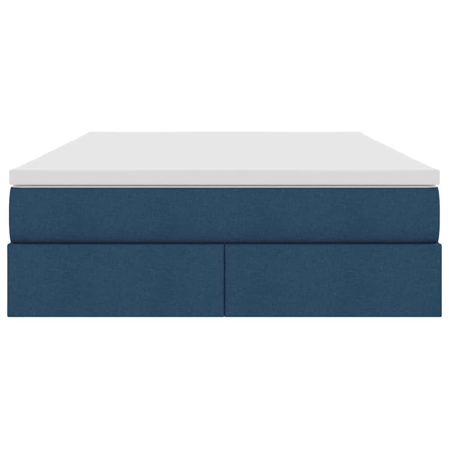 Opbergbed met matras met matras Blauw 140 x 200 cm Polyester