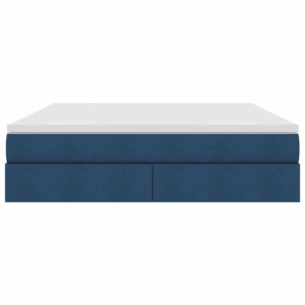 Opbergbed met matras met matras Blauw 160 x 200 cm Polyester