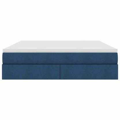 Opbergbed met matras met matras Blauw 160 x 200 cm Polyester
