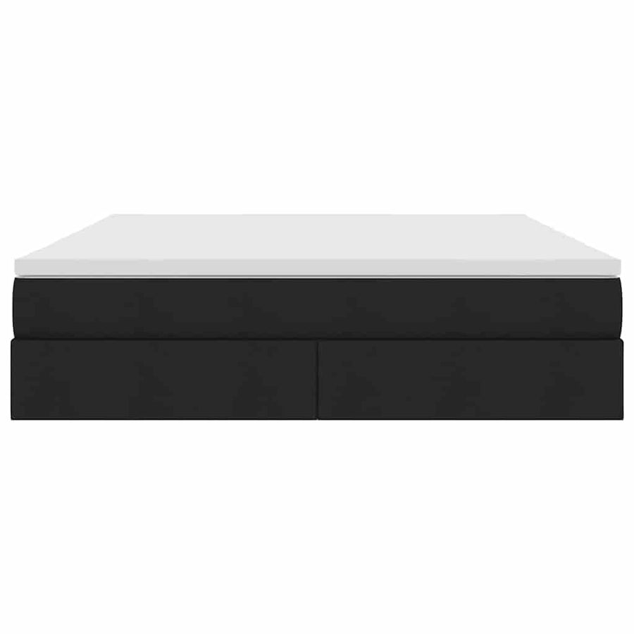 Opbergbed met matras met matras Zwart 180 x 200 cm Polyester