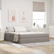 Opbergbed 180x200 cm taupe polyester