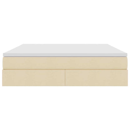 Opbergbed met matras met matras Crème 180 x 200 cm Polyester