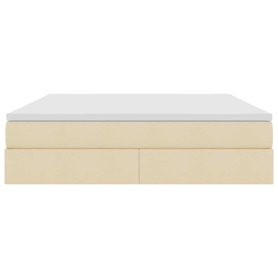 Opbergbed met matras met matras Crème 180 x 200 cm Polyester