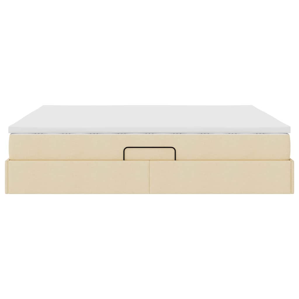 Opbergbed met matras met matras Crème 180 x 200 cm Polyester