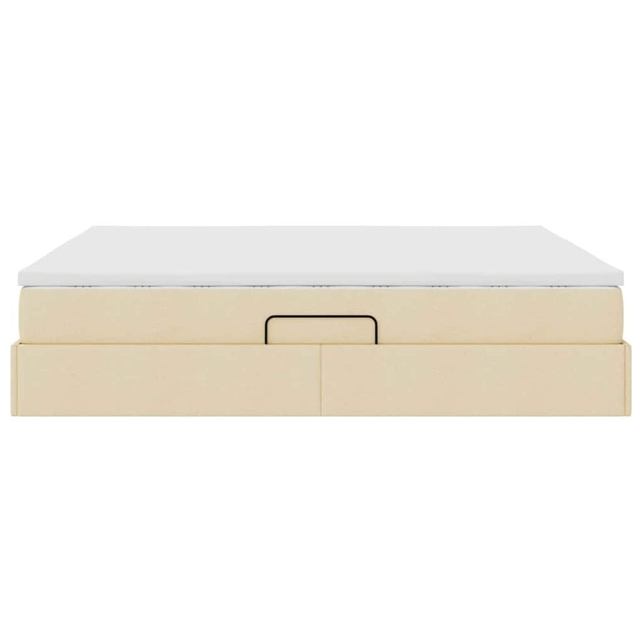 Opbergbed met matras met matras Crème 180 x 200 cm Polyester