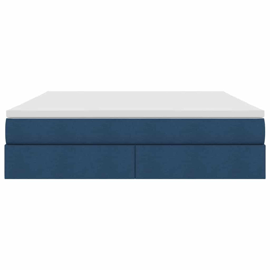 Opbergbed met matras met matras Blauw 180 x 200 cm Polyester