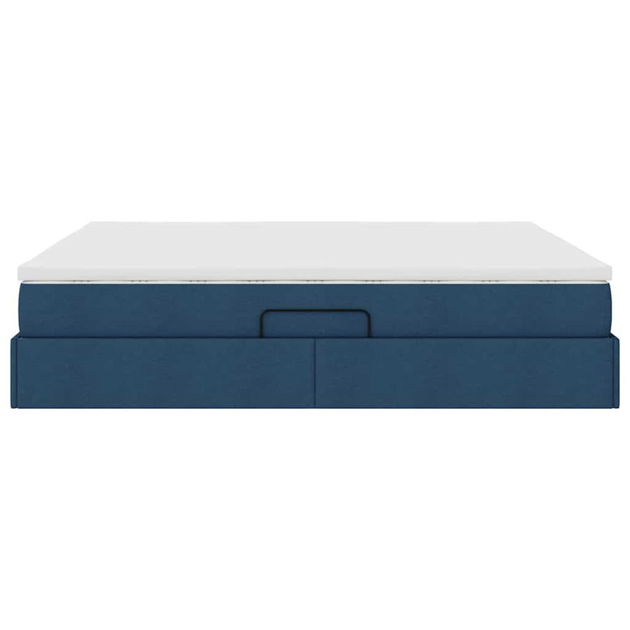 Opbergbed met matras met matras Blauw 180 x 200 cm Polyester
