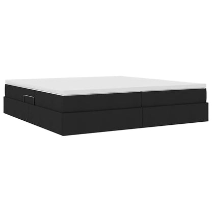 Opslag Bed Met Matras Met Matras Polyester 200 x 200 cm Zwart