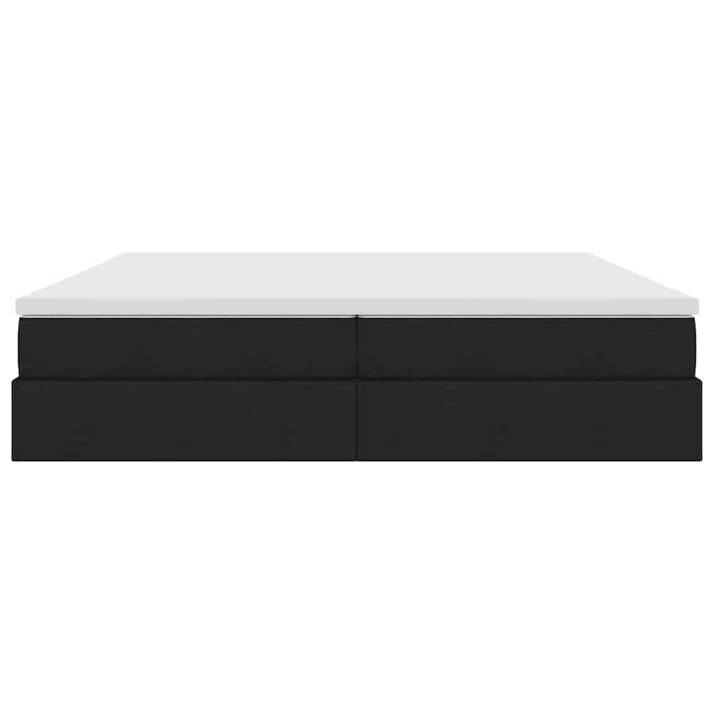 Opslag Bed Met Matras Met Matras Polyester 200 x 200 cm Zwart