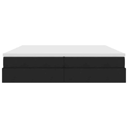 Opslag Bed Met Matras Met Matras Polyester 200 x 200 cm Zwart