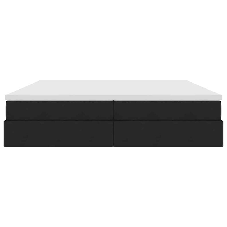 Opslag Bed Met Matras Met Matras Polyester 200 x 200 cm Zwart