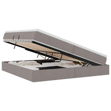 Opbergbed met matras met matras Taupe 200 x 200 cm Polyester