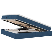 Opbergbed met matras met matras Blauw 200 x 200 cm Polyester