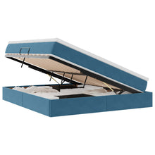Opbergbed met matras Donkerblauw 180 x 200 cm Fluweel