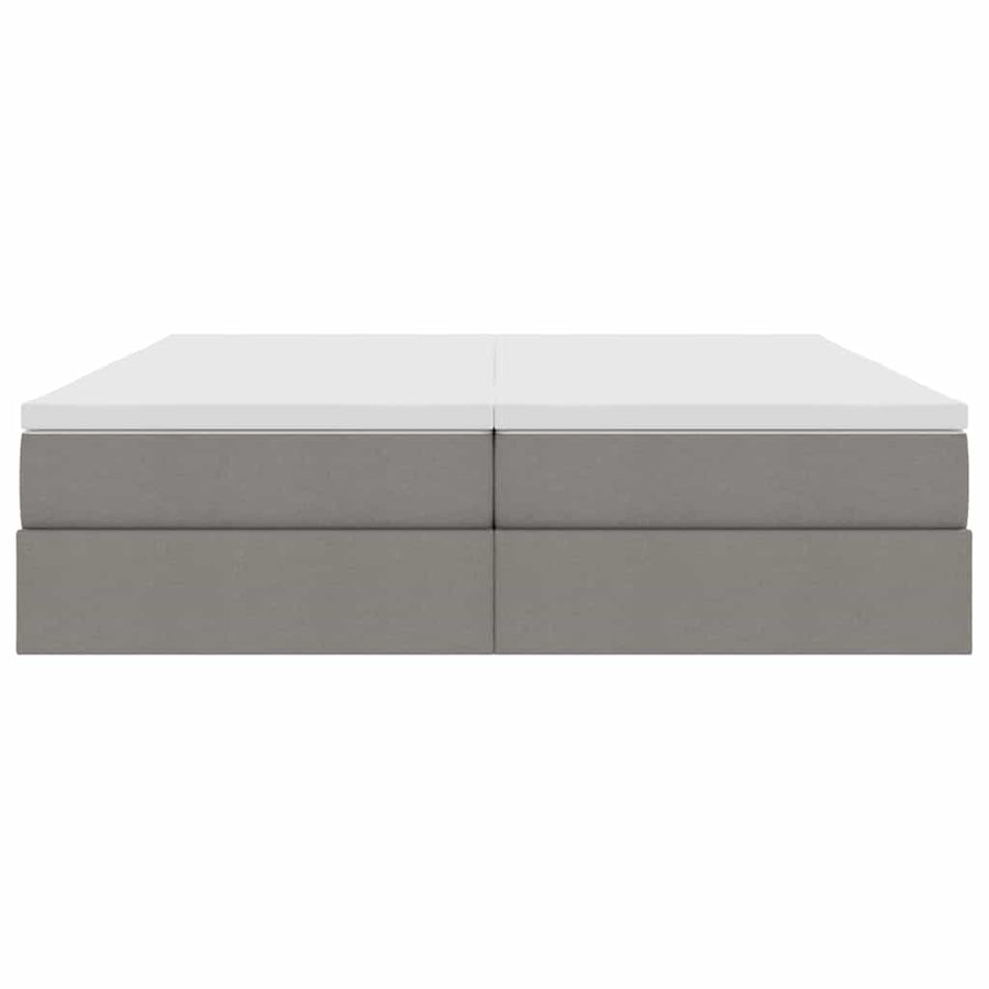 Opbergbed met matras met matras Taupe 180 x 200 cm Polyester