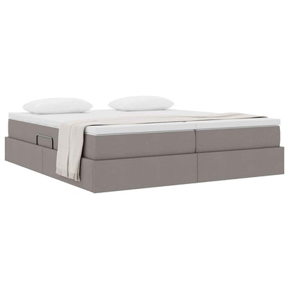 Opbergbed met matras met matras Taupe 180 x 200 cm Polyester
