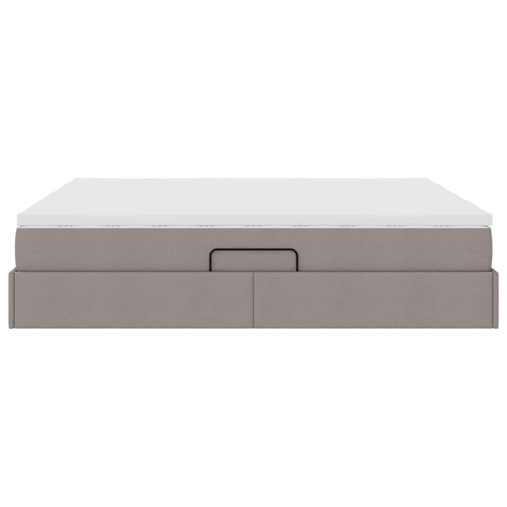 Opbergbed met matras met matras Taupe 180 x 200 cm Polyester