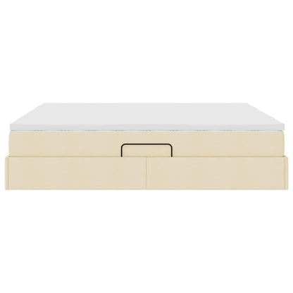 Opbergbed met matras met matras Crème 180 x 200 cm Polyester