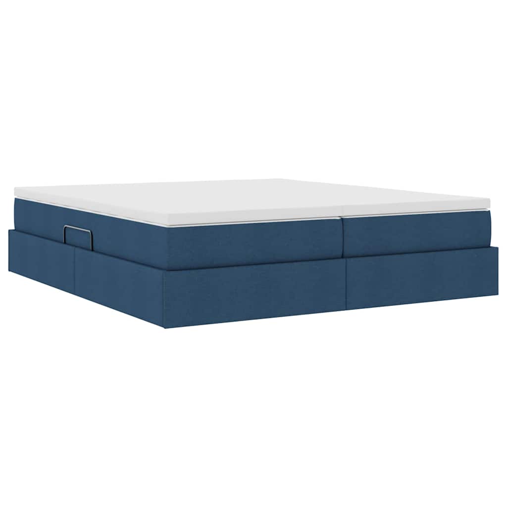 Opbergbed met matras met matras Blauw 180 x 200 cm Polyester