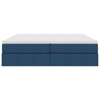 Opbergbed met matras met matras Blauw 180 x 200 cm Polyester