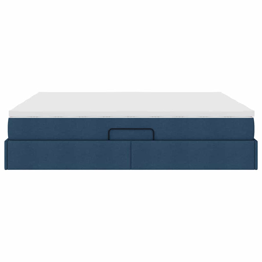Opbergbed met matras met matras Blauw 180 x 200 cm Polyester