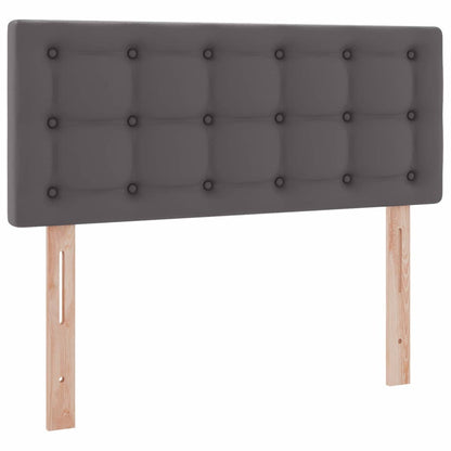Opslag bed met matras met opslag Grijs 120 x 190 cm Nep Leer