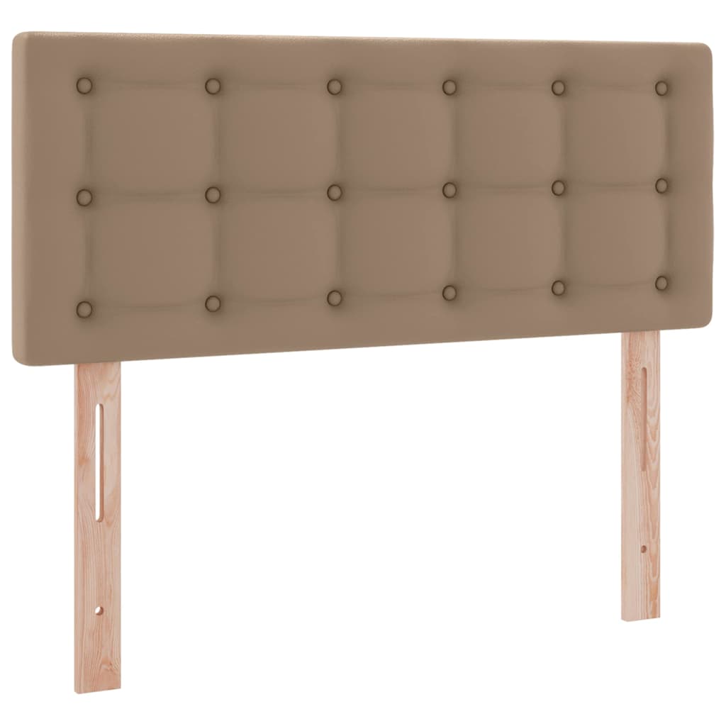 Opslag bed met matras Cappuccino 120 x 200 cm Nep Leer