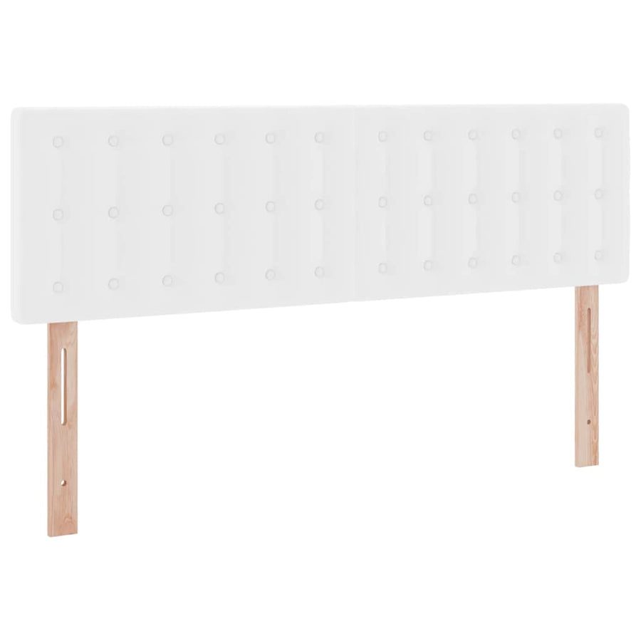 Opslag bed met matras met opslag Puur Wit 140 x 190 cm Nep Leer