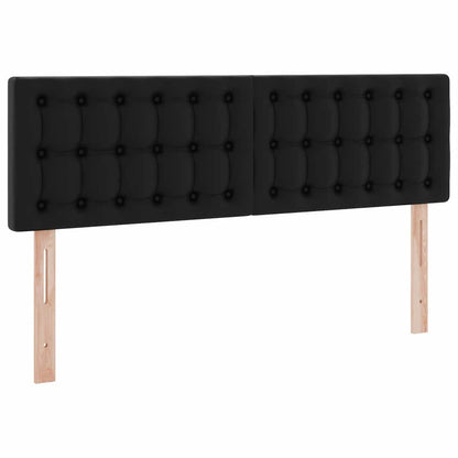 Opslag bed met matras met opslag Zwart 140 x 200 cm Nep Leer