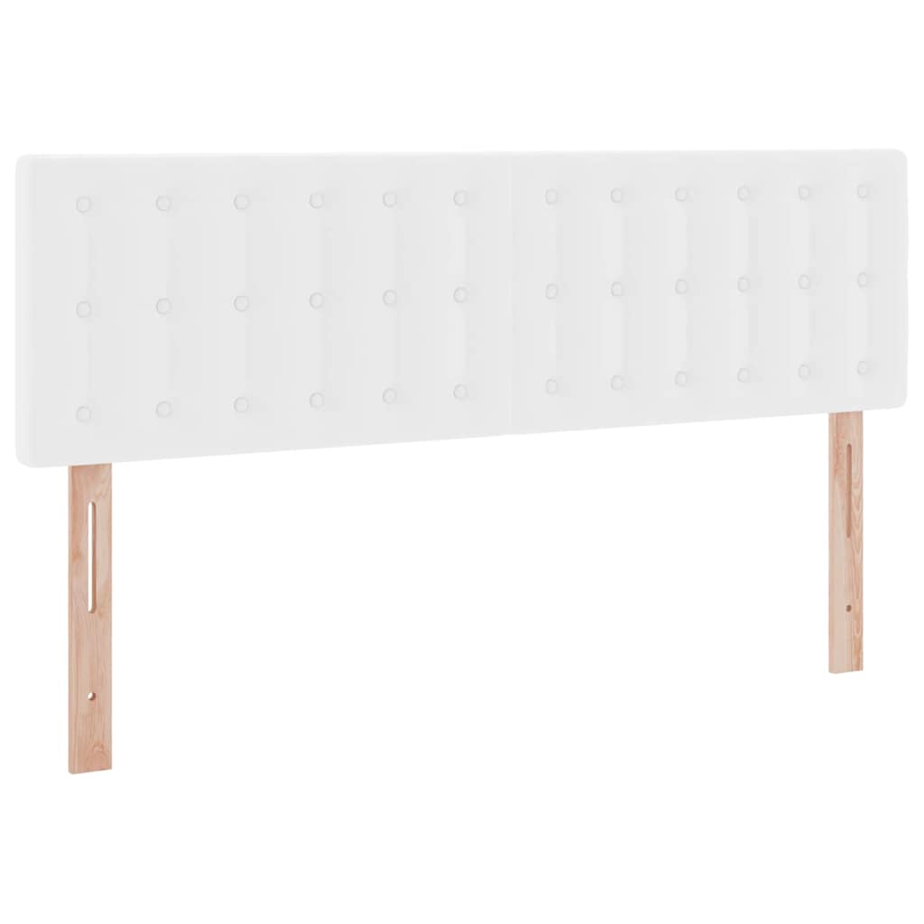 Opslag bed met matras met opslag Puur Wit 140 x 200 cm Nep Leer