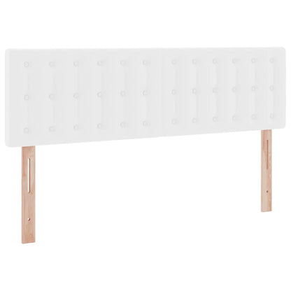 Opslag bed met matras met opslag Puur Wit 140 x 200 cm Nep Leer