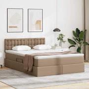 Opslagbed 140x200 cm cappuccino kunstleer