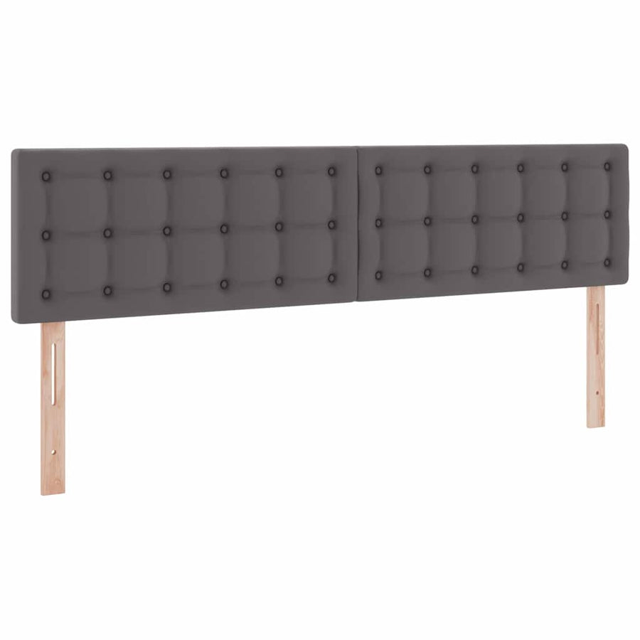 Opslag bed met matras met opslag Grijs 180 x 200 cm Nep Leer