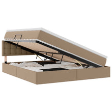 Opslag bed met matras Cappuccino 180 x 200 cm Nep Leer