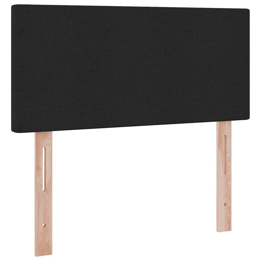Opbergbed met matras met matras Zwart 100 x 200 cm Bewerkt hout