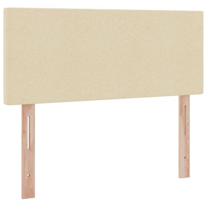 Opbergbed met matras met matras Crème 120 x 190 cm Bewerkt hout